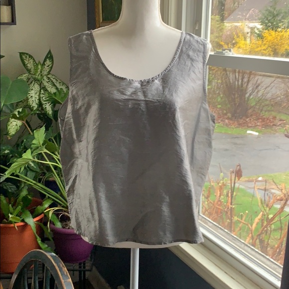 Silver Silk Lore button up blouse with tank Size 1X - Picture 4 of 7